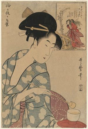 喜多川歌麿: The Story of Umegae (Umegae ga kotoba) - ボストン美術館