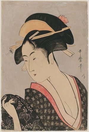 Kitagawa Utamaro: Woman Looking over Her Shoulder - Museum of Fine Arts