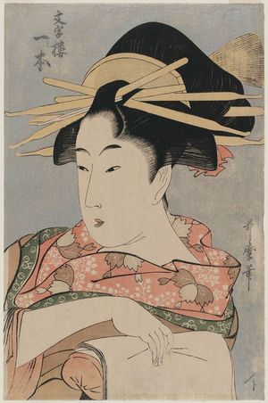 喜多川歌麿: Hitomoto of the Monji-rô - ボストン美術館