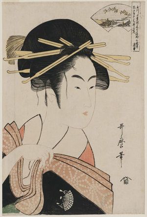 Kitagawa Utamaro: The Noda Jewel River, from an untitled series of Six Jewel Rivers (Mu Tamagawa) - Museum of Fine Arts
