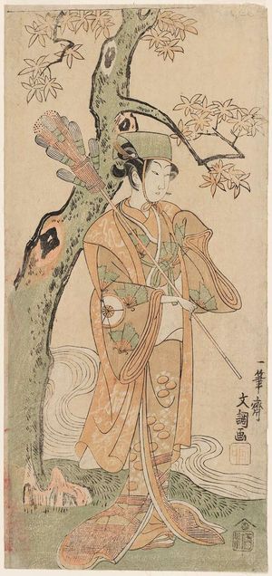 Ippitsusai Buncho: Actor Iwai Hanshirô as a Tea Whisk Seller - Museum of Fine Arts