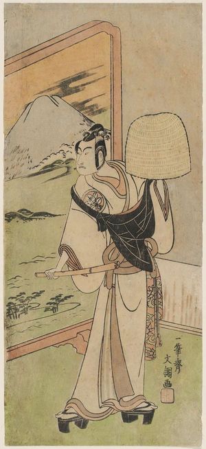 Ippitsusai Buncho: Actor Ichimura Uzaemon IX as a Komusô - Museum of Fine Arts
