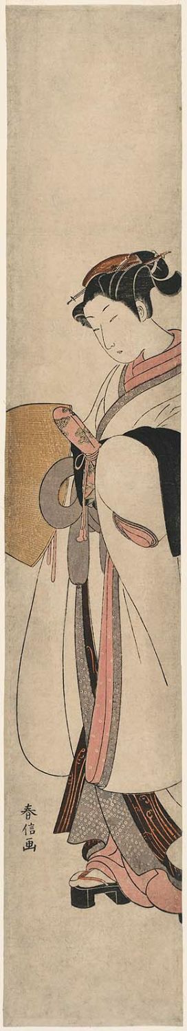 Suzuki Harunobu: Young Woman Dressed as a Kômusô - Museum of Fine Arts