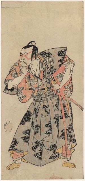 Katsukawa Shunsho: Actor Ichikawa Danzô III as Fuwa Banzaemon - Museum of Fine Arts