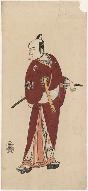 Katsukawa Shunsho: Actor Ichikawa Komazô as Karigane Bunshichi, one of the Five Chivalrous Commoners - Museum of Fine Arts