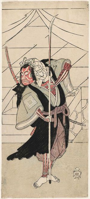 Katsukawa Shunsho: Actor Ichikawa Danzô III as Benkei ? - Museum of Fine Arts