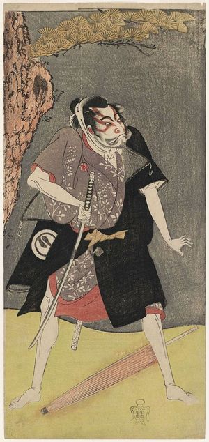 Katsukawa Shunsho: Actor Sawamura Sôjûrô II as Momi no Jinza - Museum of Fine Arts