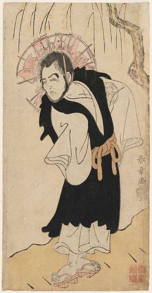 Katsukawa Shunsho: Actor Nakamura Utaemon I as Monk Seigen of Kiyomizu Temple - Museum of Fine Arts