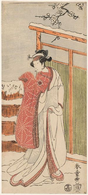 Katsukawa Shunsho: Actor Segawa Kikunojô II as the Snow Woman (Yuki onna), actually Tatsu-hime - Museum of Fine Arts