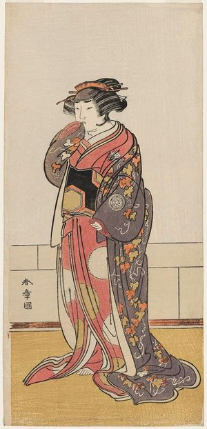 Katsukawa Shunsho: Actor Yamashita Kinsaku II as Lady Kikusui (?) - Museum of Fine Arts