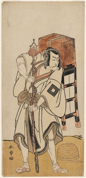 Katsukawa Shunsho: Actor Ichikawa Danjûrô V as Masakado - Museum of Fine Arts