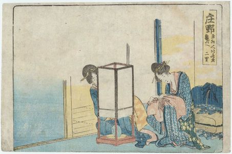 Katsushika Hokusai: Shôno, from an untitled series of the Fifty-three Stations of the Tôkaidô Road - Museum of Fine Arts
