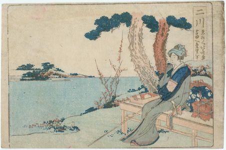 Katsushika Hokusai: Futakawa, from an untitled series of the Fifty-three Stations of the Tôkaidô Road - Museum of Fine Arts