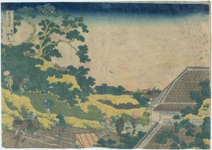 Katsushika Hokusai: Surugadai in Edo (Tôto sundai), from the series Thirty-six Views of Mount Fuji (Fugaku sanjûrokkei) - Museum of Fine Arts