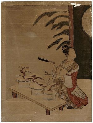Suzuki Harunobu: Parody of the Nô Play Hachi no Ki - Museum of Fine Arts