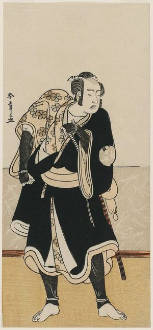 Katsukawa Shunsho: Actor Bandô Mitsugorô I as a Man in Traveling Costume - Museum of Fine Arts