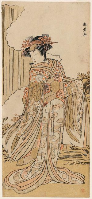 Katsukawa Shunsho: Actor Osagawa Tsuneyo ? as Yaegaki hime - Museum of Fine Arts