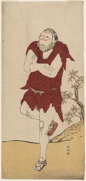 Katsukawa Shunko: Actor Onoe Matsusuke I as a mendicant monk - Museum of Fine Arts