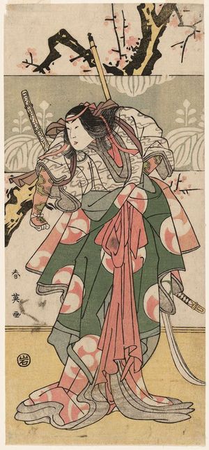 Katsukawa Shun'ei: Actor Segawa Kikunojô III as Tomoe Gozen, Wife of Yoshinaka - Museum of Fine Arts