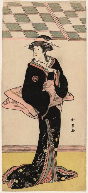 Katsukawa Shunjô: Actor Nakamura Rikô I as Lady Mankô (Mankô Gozen) (?) - Museum of Fine Arts
