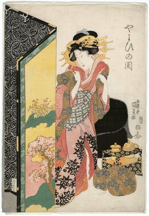 Utagawa Kunisada, 歌川国貞 (Utagawa Kunisada I (Toyokuni III))による浮世絵「Yayoi no zu」