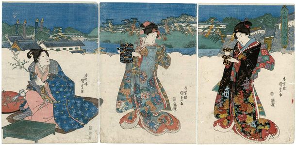 Utagawa Kunisada: Tôto Toranomon no zu - Museum of Fine Arts