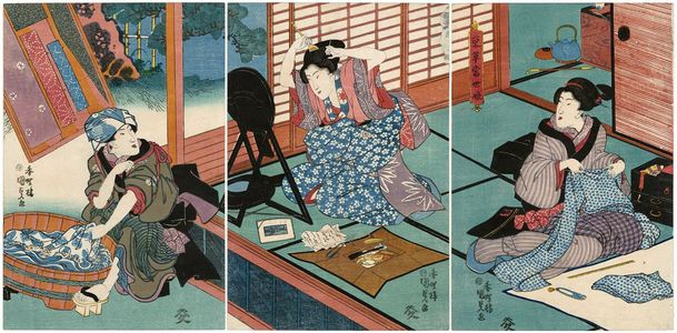 Utagawa Kunisada: Sakaegusa tôsei musume - Museum of Fine Arts