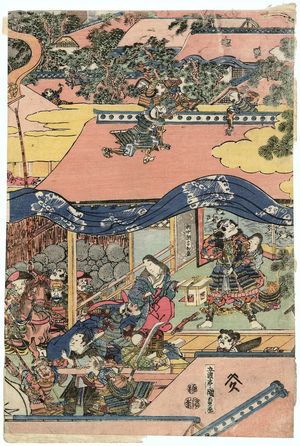 Japanese Print "Ikuta no mori..." by Utagawa Kunisada, 歌川国貞 (Utagawa Kunisada I (Toyokuni III))