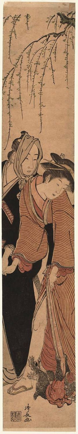 Torii Kiyonaga: Oshun and Denbei Eloping - Museum of Fine Arts