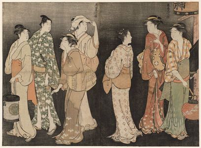 Torii Kiyonaga: The Seventh Month, from the series Twelve Months in the South (Minami jûni kô) - Museum of Fine Arts