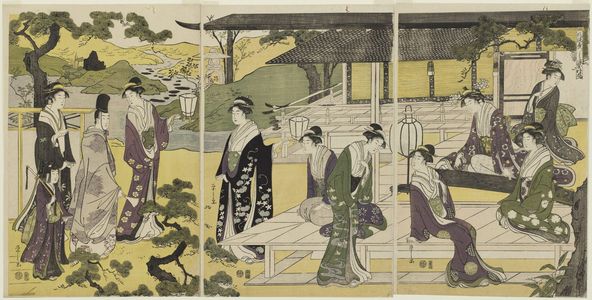 Hosoda Eishi: Matsukaze, from the series Genji in Fashionable Modern Guise (Fûryû yatsushi Genji) - Museum of Fine Arts