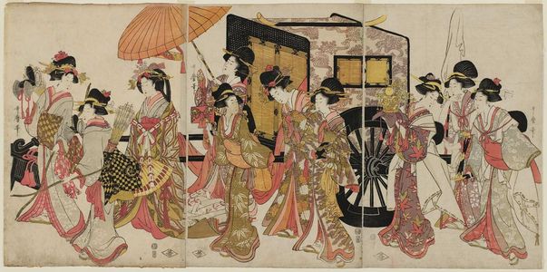 Kitagawa Utamaro: Women Imitating an Imperial Procession - Museum of Fine Arts