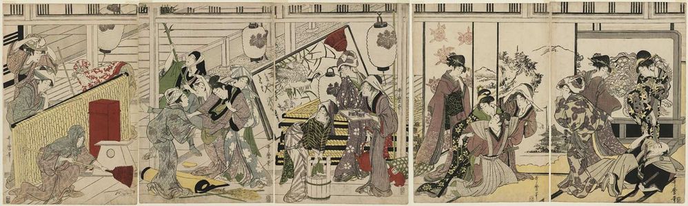 Kitagawa Utamaro: Housecleaning - Museum of Fine Arts