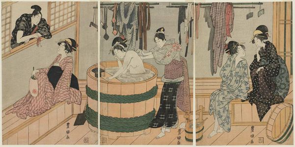Utagawa Toyokuni I: The Bath - Museum of Fine Arts