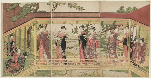 Utagawa Toyokuni I: The Procession of Ornaments - Museum of Fine Arts