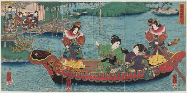 Utagawa Kuniyoshi, 歌川国芳 (Utagawa Kuniyoshi)による浮世絵「Genji-e」