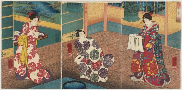 Utagawa Kuniyoshi, 歌川国芳 (Utagawa Kuniyoshi)による浮世絵「Edo murasaki」