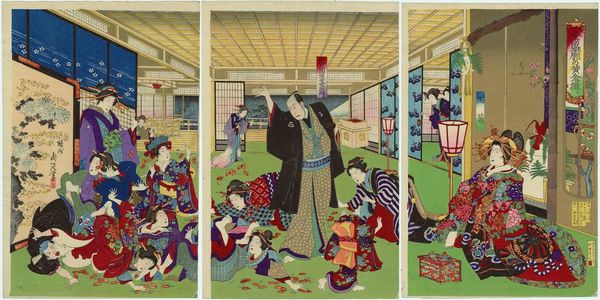 Toyohara Chikanobu: Zensei kuruwa no ôgon ? - Museum of Fine Arts