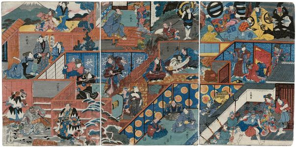 Utagawa Sadafusa: The Eleven Acts of The Storehouse of Loyal Retainers (Chûshingura) - Museum of Fine Arts