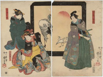 Utagawa Kuniyoshi, 歌川国芳 (Utagawa Kuniyoshi)による浮世絵「Actors」