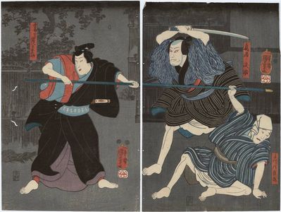 Utagawa Kuniyoshi, 歌川国芳 (Utagawa Kuniyoshi)による浮世絵「Actors」