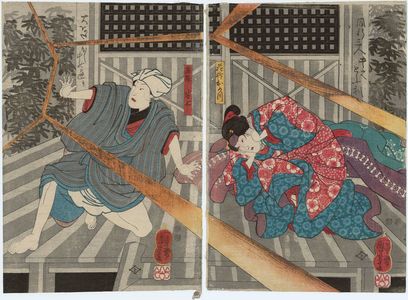 Utagawa Kuniyoshi, 歌川国芳 (Utagawa Kuniyoshi)による浮世絵「Actors」