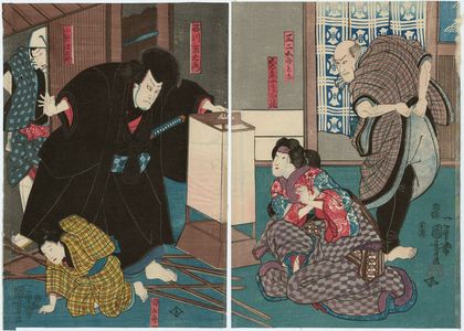 Utagawa Kuniyoshi, 歌川国芳 (Utagawa Kuniyoshi)による浮世絵「Actors」