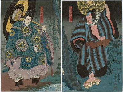 Utagawa Kuniyoshi, 歌川国芳 (Utagawa Kuniyoshi)による浮世絵「Actors」