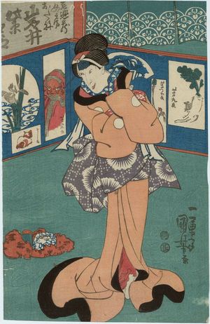 Utagawa Kuniyoshi: Actor Iwai Shijaku - Museum of Fine Arts