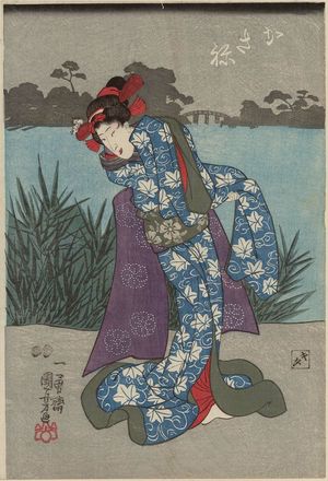 Japanischer Druck "Kasané" von Utagawa Kuniyoshi, 歌川国芳 (Utagawa Kuniyoshi)