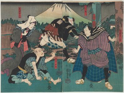 Utagawa Kuniyoshi, 歌川国芳 (Utagawa Kuniyoshi)による浮世絵「Actors」