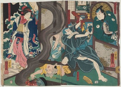 Utagawa Kuniyoshi, 歌川国芳 (Utagawa Kuniyoshi)による浮世絵「Actors」