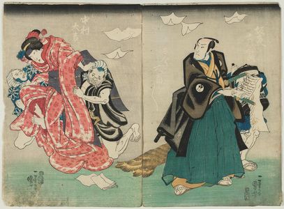 Utagawa Kuniyoshi, 歌川国芳 (Utagawa Kuniyoshi)による浮世絵「Actors」