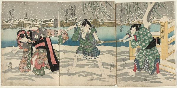 Japanese Print "Actors" by Utagawa Kunisada, 歌川国貞 (Utagawa Kunisada I (Toyokuni III))